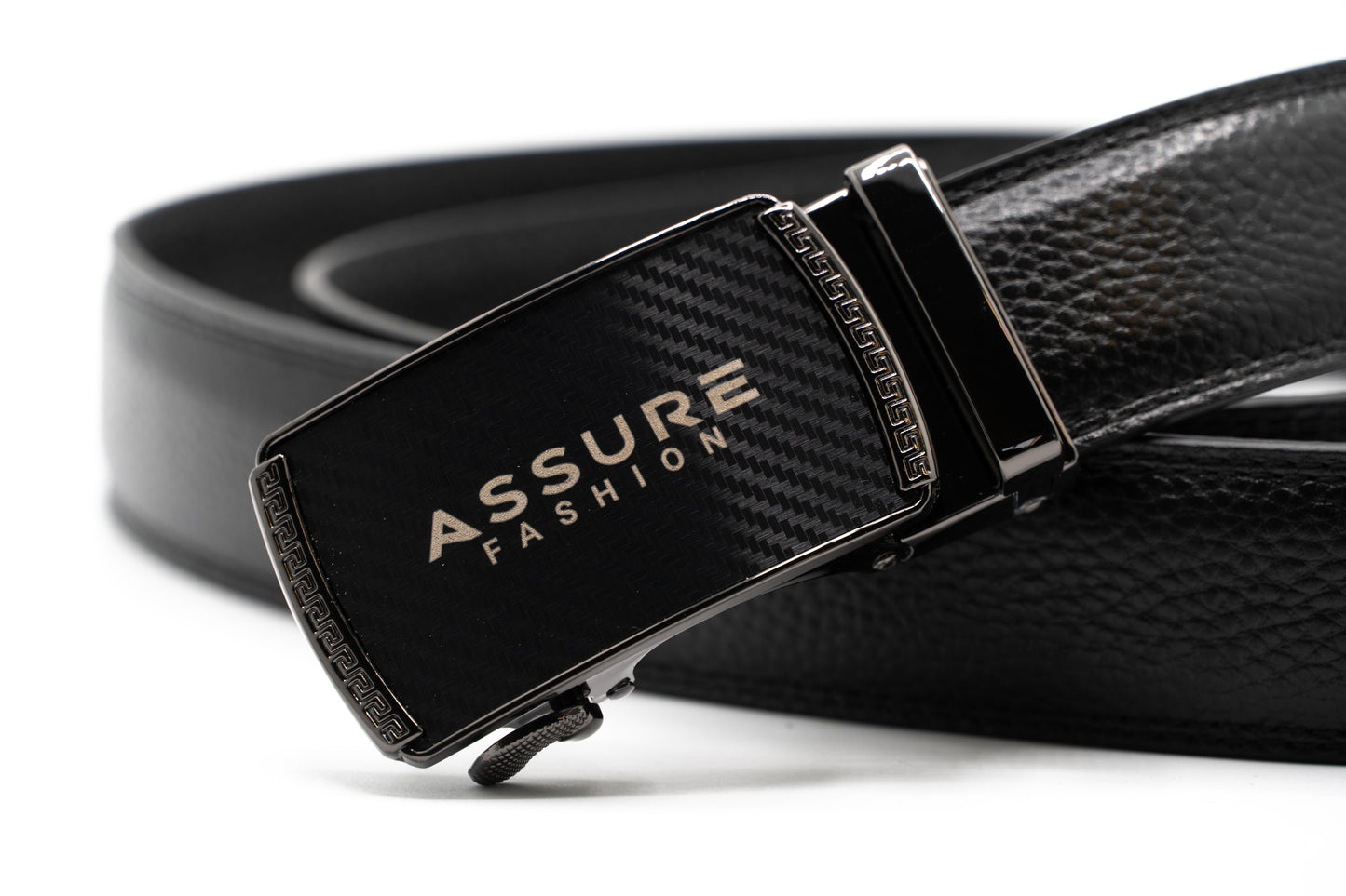 Genuine leather belt with ratchet 4